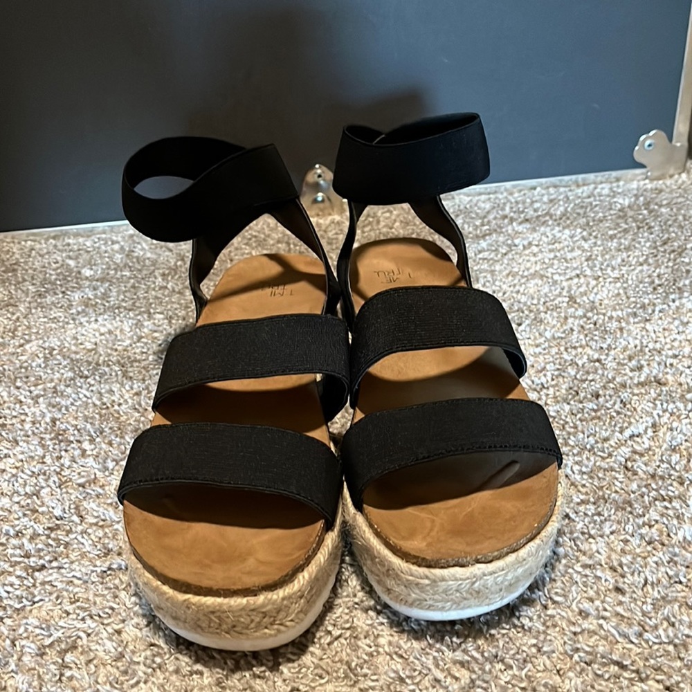 Worn once platform sandals